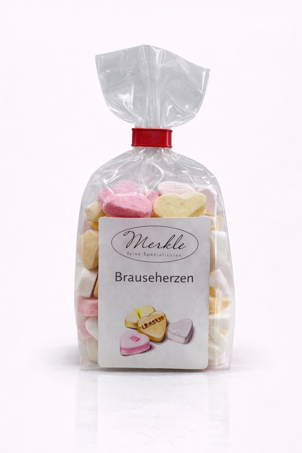 Brauseherzen, 100 Gramm