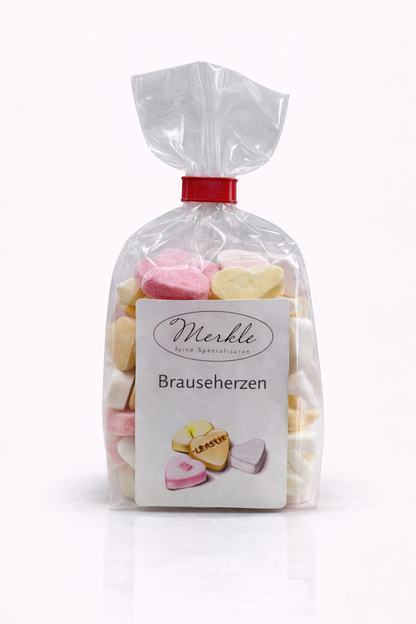 Brauseherzen, 100 Gramm