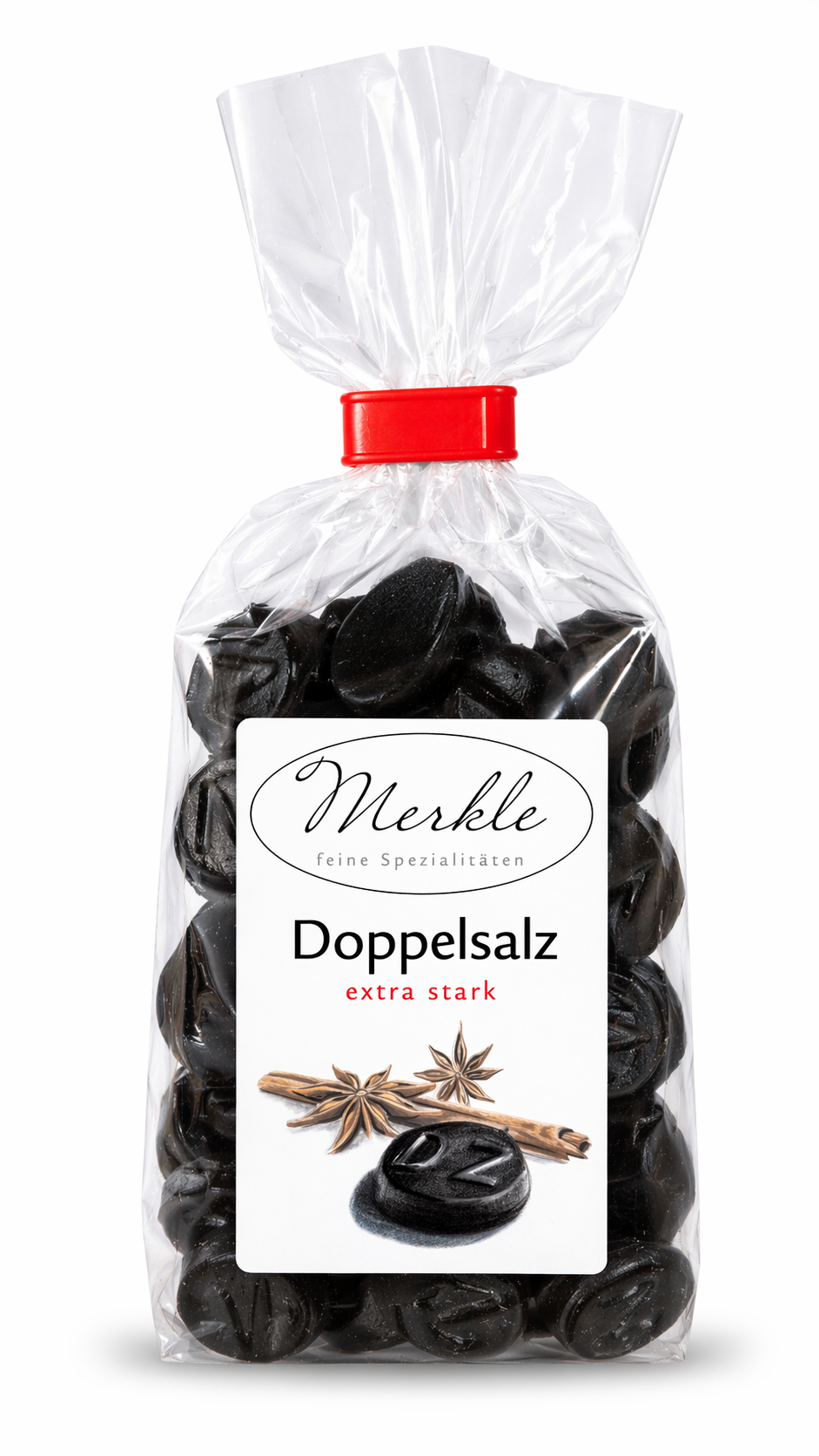 Doppelsalz - extra starkes Lakritzgummi