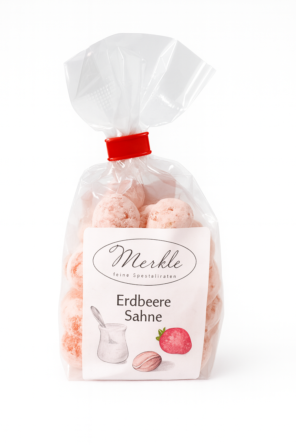 Box "Erdbeeren" 6x Bonbons, handgemacht
