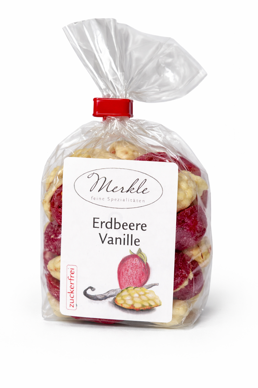 Erdbeere & Vanille Bonbon zuckerfrei - handgemacht