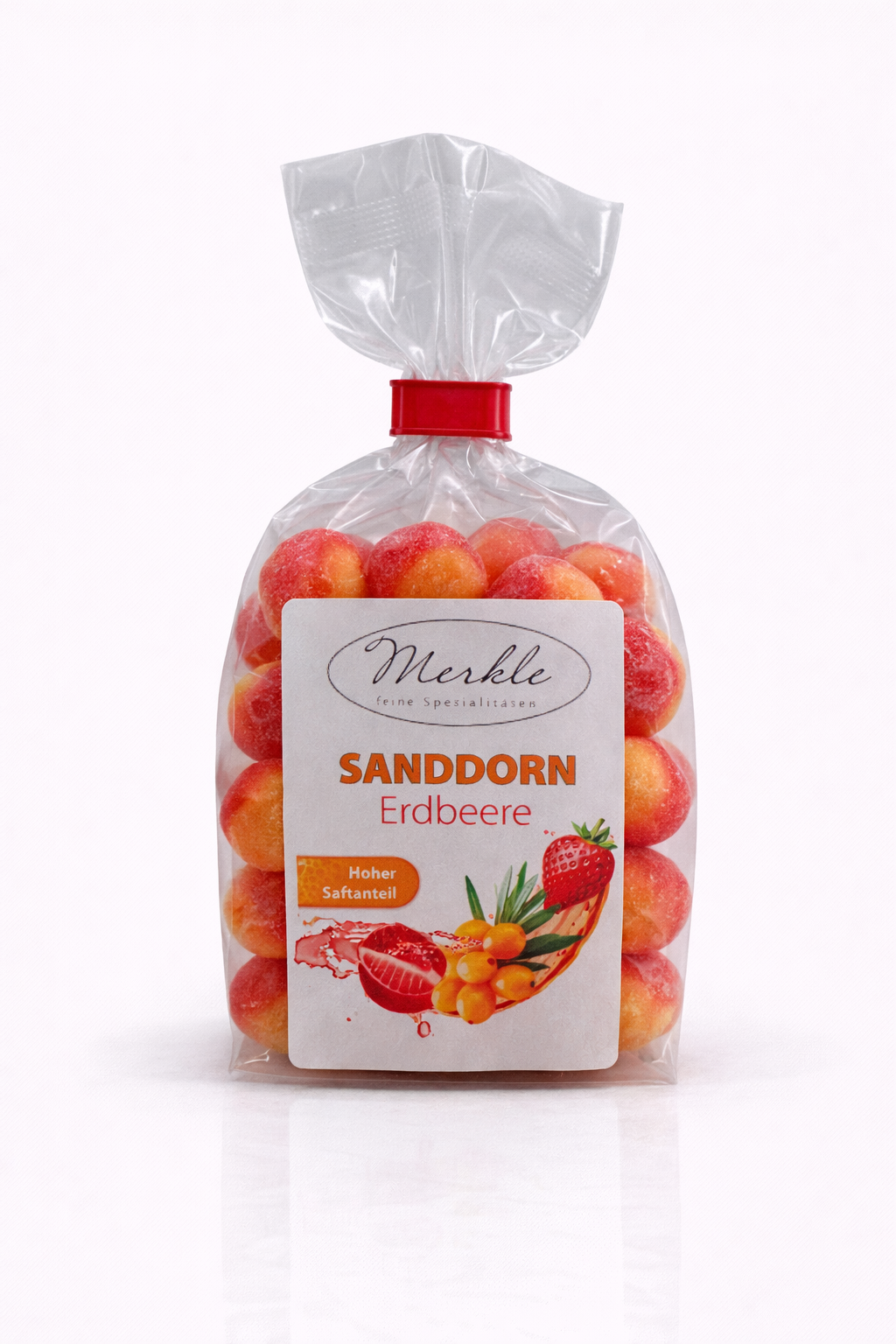 Sanddorn & Erdbeere Bonbons - handgemacht