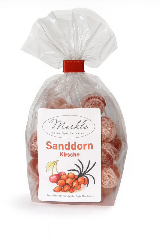 Sanddorn & Kirsche Bonbons - handgemacht