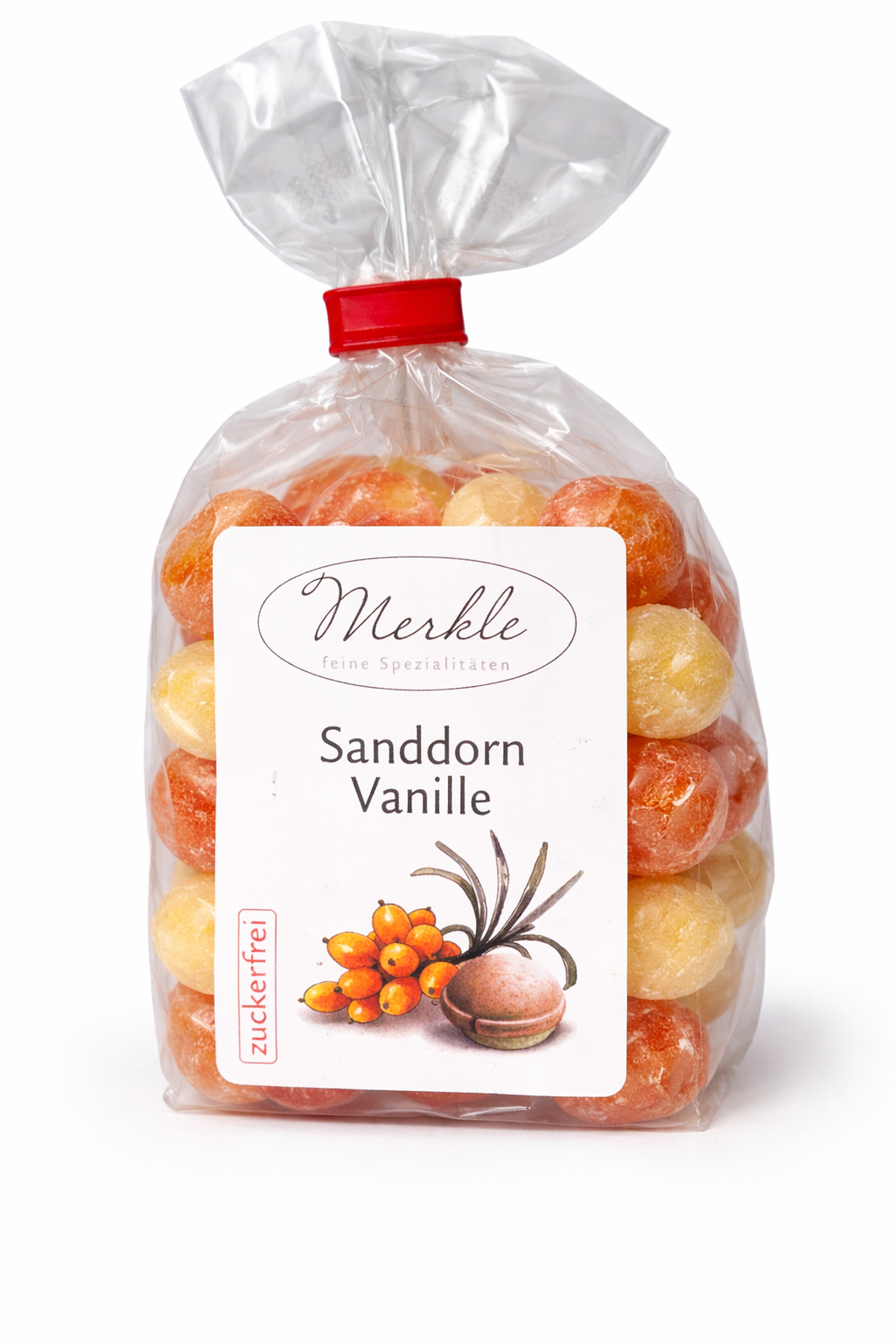Sanddorn & Vanille Bonbon zuckerfrei - handgemacht
