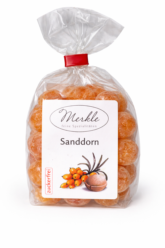 Sanddorn Bonbon zuckerfrei - handgemacht