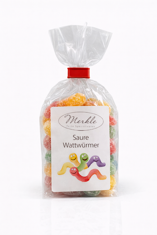 saure Wattwürmer, 100 Gramm